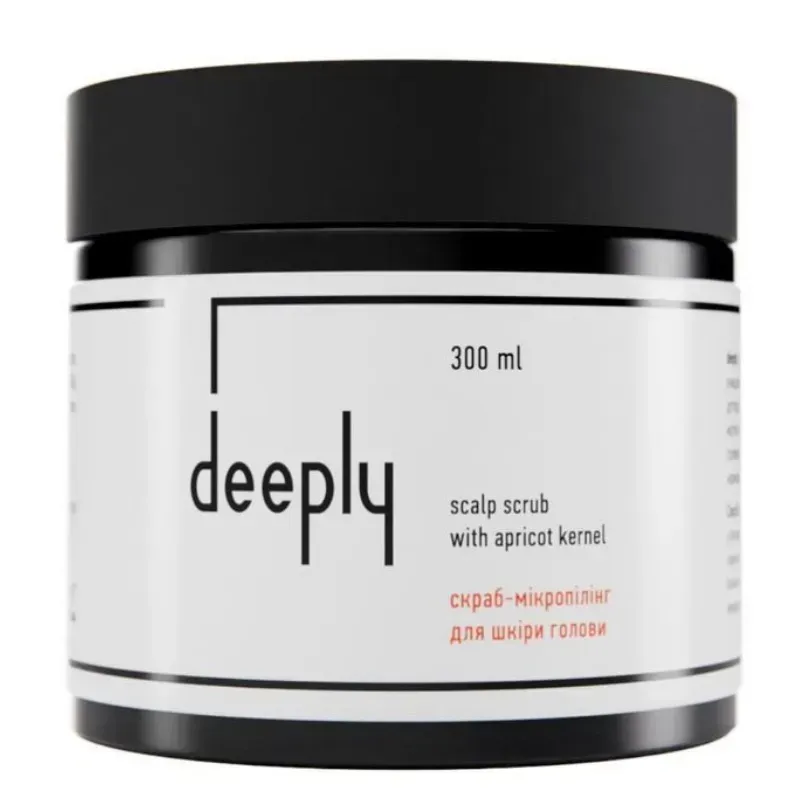 Скраб для шкіри голови deeply scalp scrub with apricot kernel