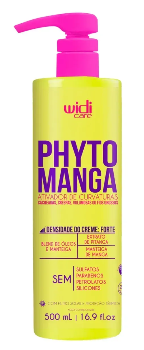 Моделюючий крем для густого та пористого кучерявого волосся Widi Care Phytomanga Ativador de Curvaturas Efeito Pesado Forte 500 мл