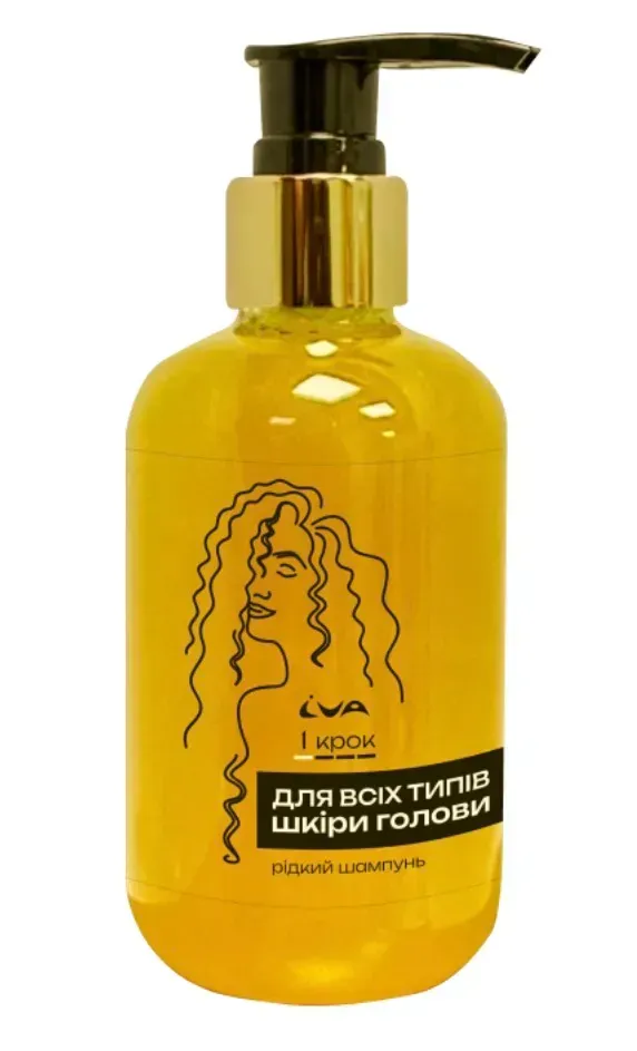 Рідкий шампунь для всіх типів шкіри голови Iva, 200 мл