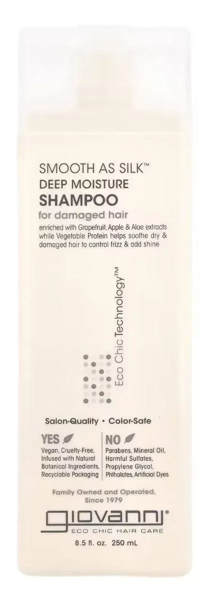 Шампунь Giovanni Smooth as Silk інтенсивно зволожувальний шампунь для пошкодженого волосся, 250 мл