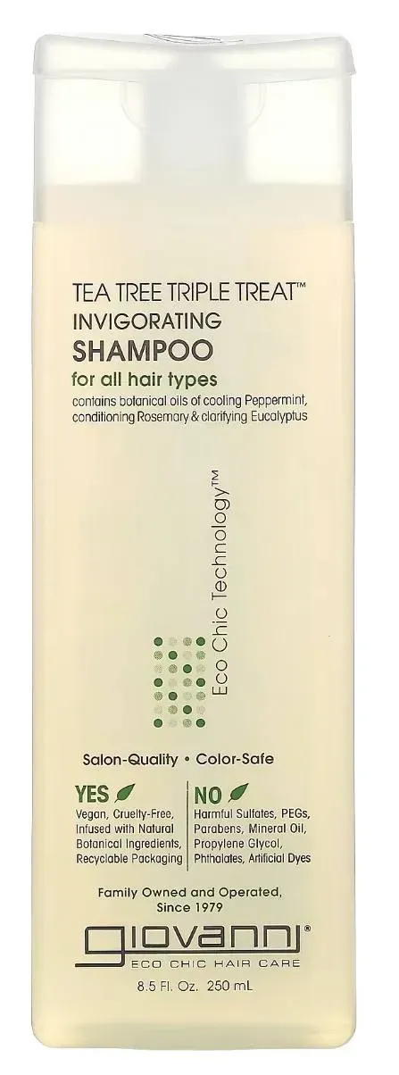Шампунь Giovanni Tea tree Triple Treat тонізуючий шампунь для всіх типів волосся, 250 мл