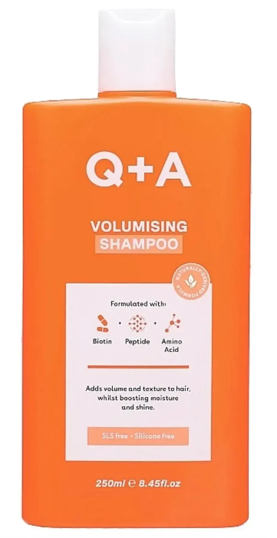 Шампунь для створення обʼєму волосся Q+A Volumizing Shampoo
