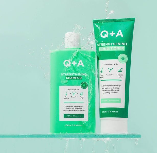 Кондиціонер для укріплення та покращення росту волосся Q+A Strengthening Shampoo 02036 фото
