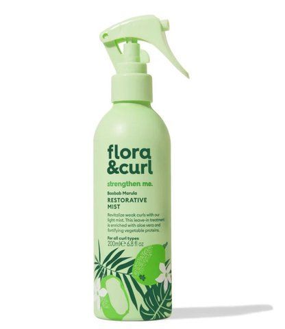 Відновлювальний спрей для волосся Flora & Curl Strengthen Me Baobab Marula Restorative Mist 200 мл 03128 фото